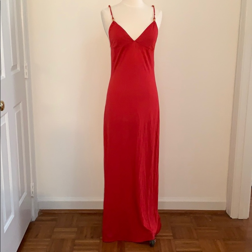 💘 Baby soft Red Sweetees Maxi w/wood beads